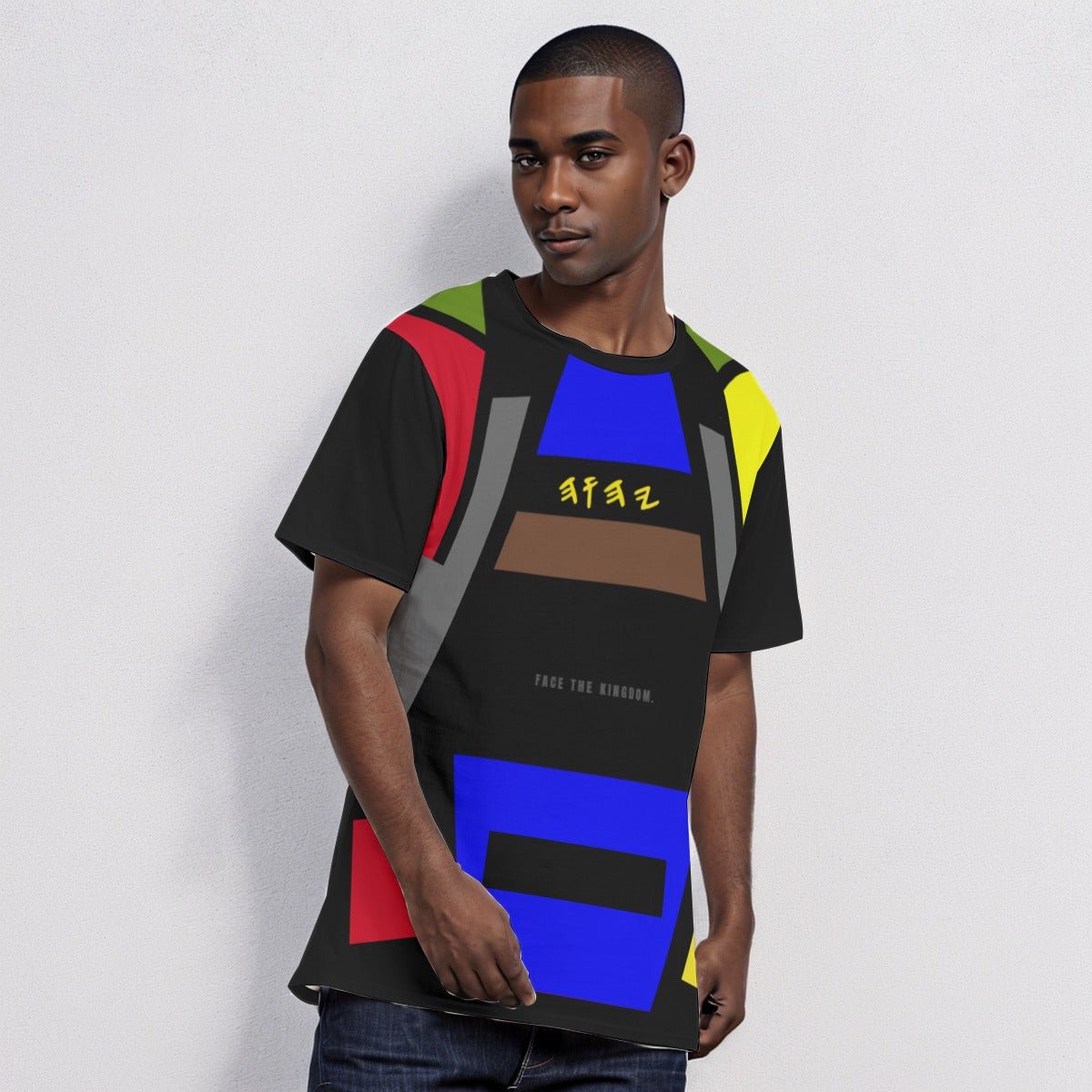 Black Sheep Multicolor Abstract T-Shirt | 190GSM Cotton
