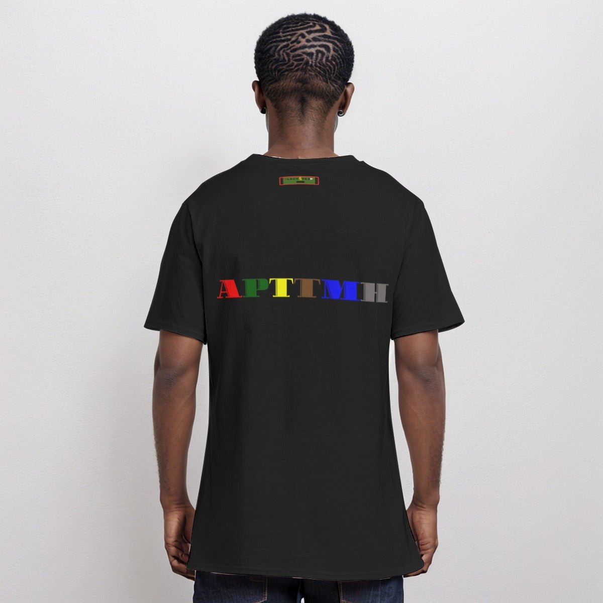 Black Sheep Multicolor Abstract T-Shirt | 190GSM Cotton