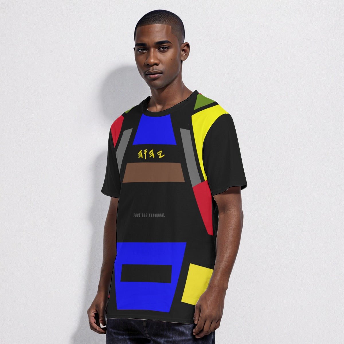 Black Sheep Multicolor Abstract T-Shirt | 190GSM Cotton